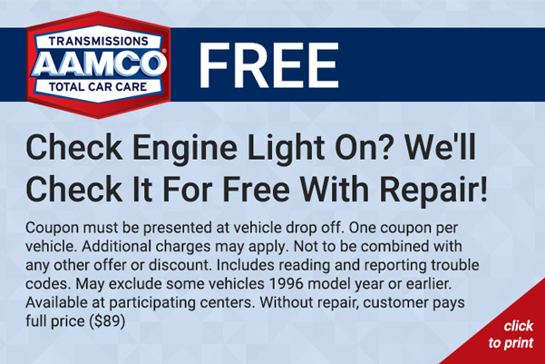 Check Engine Light Coupon